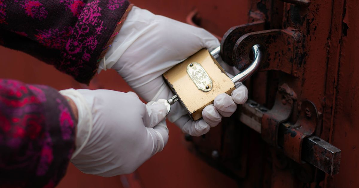 locksmith unlocking front door — Kyle Locksmith